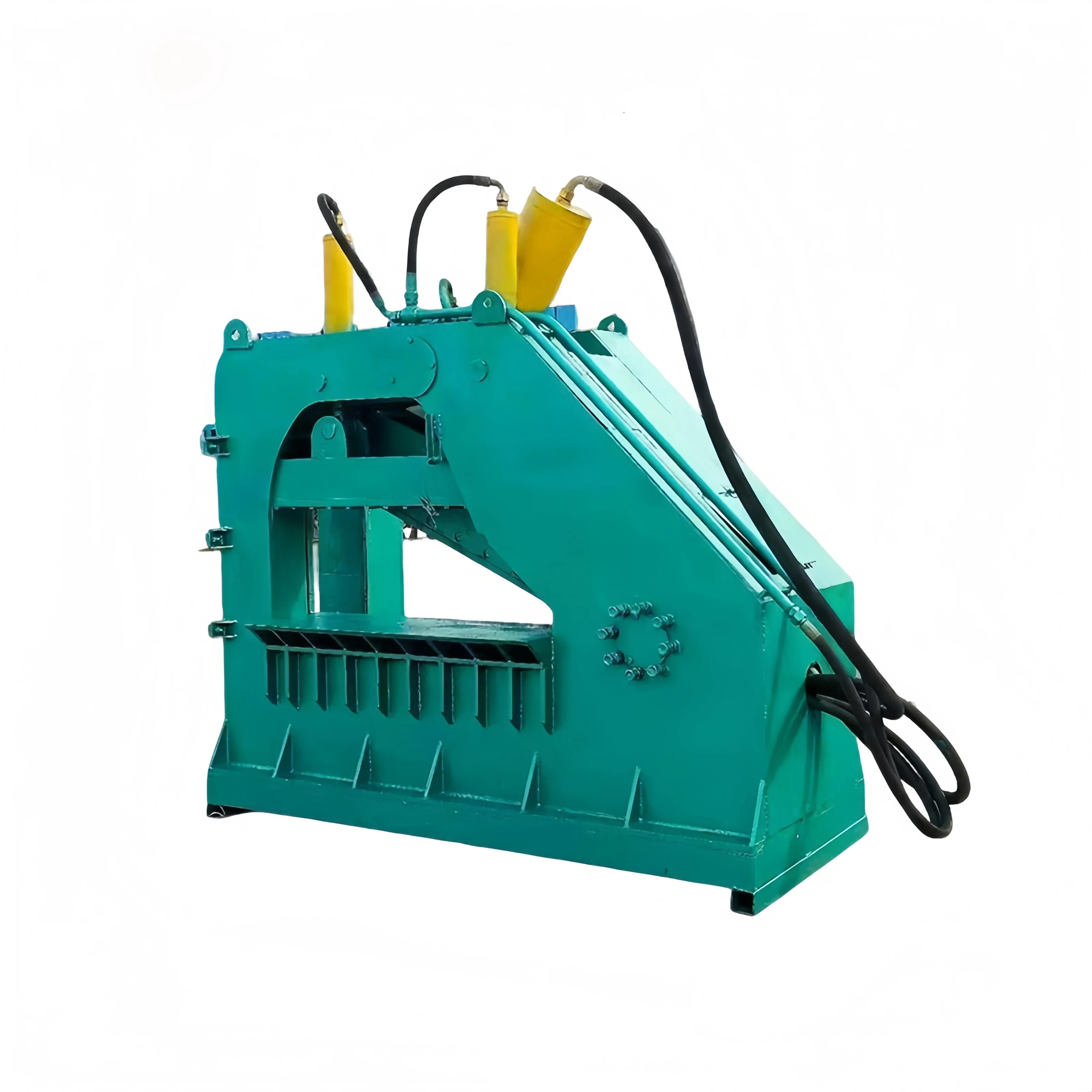 Large Hydraulic Guillotine Shears With Motor For Crocodile Skin & Aluminum Cutting High Safety Level