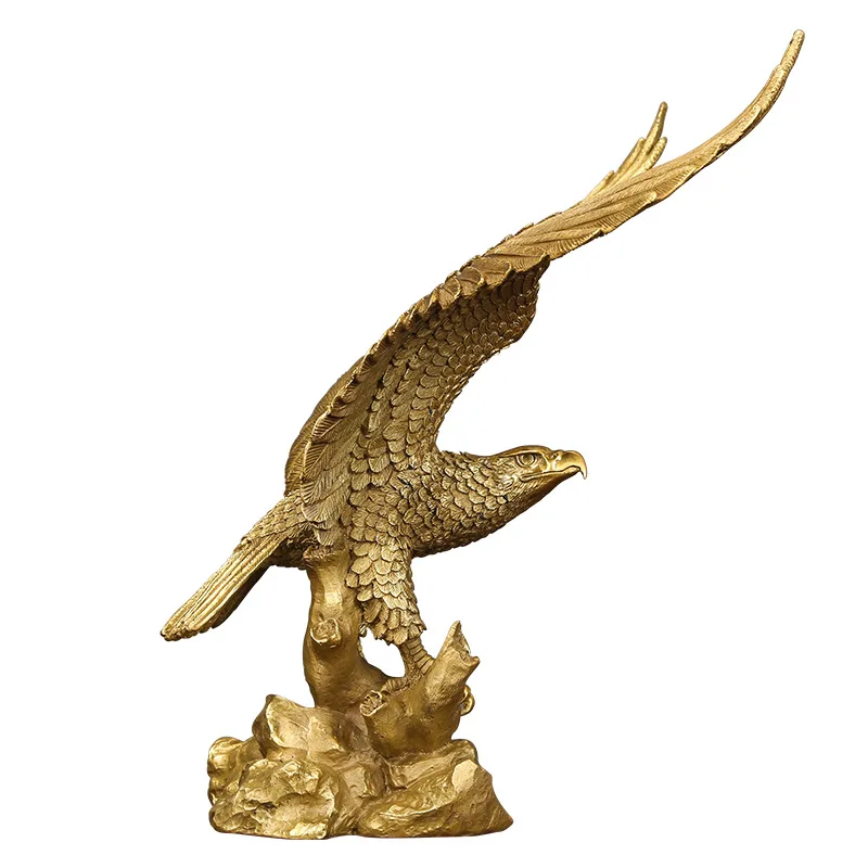 Brass casting Dapeng wings eagle brass handicraft ornament