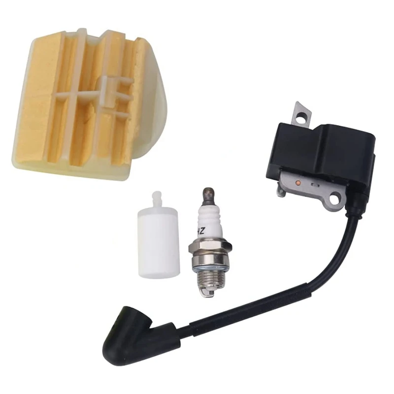 Ignition Coil Air Filter Kit Fit For Husqvarna 445 450 445E 450E Jonsered 2245 2250 2240 Replacement Chainsaw Parts