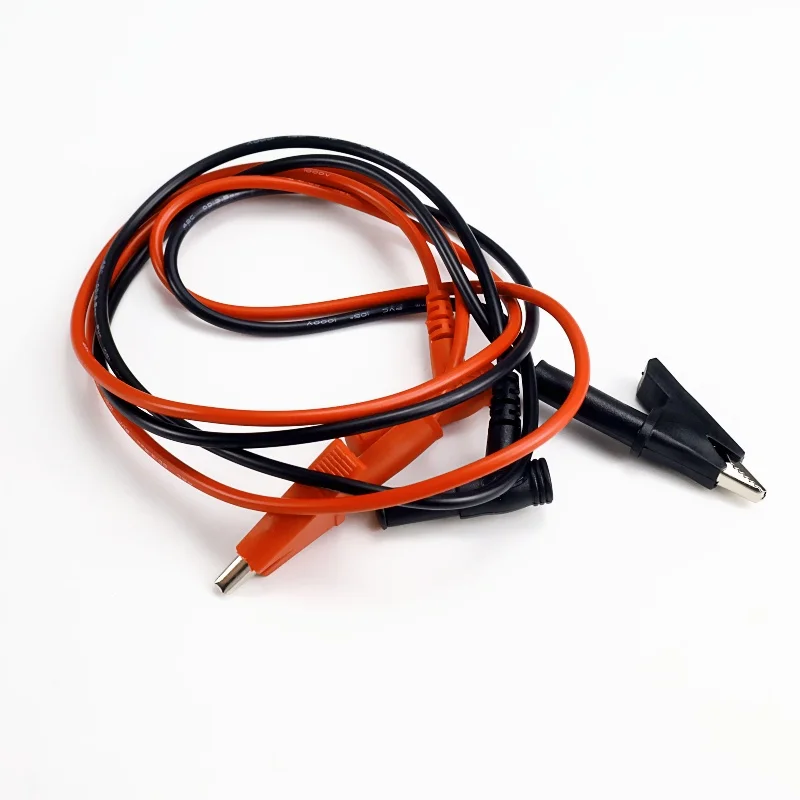 Banana Plug to Alligator Clip Test Lead Crocodile Clip Lab Test Cable Multimeter Soft Cable Wires for Electrical Testing