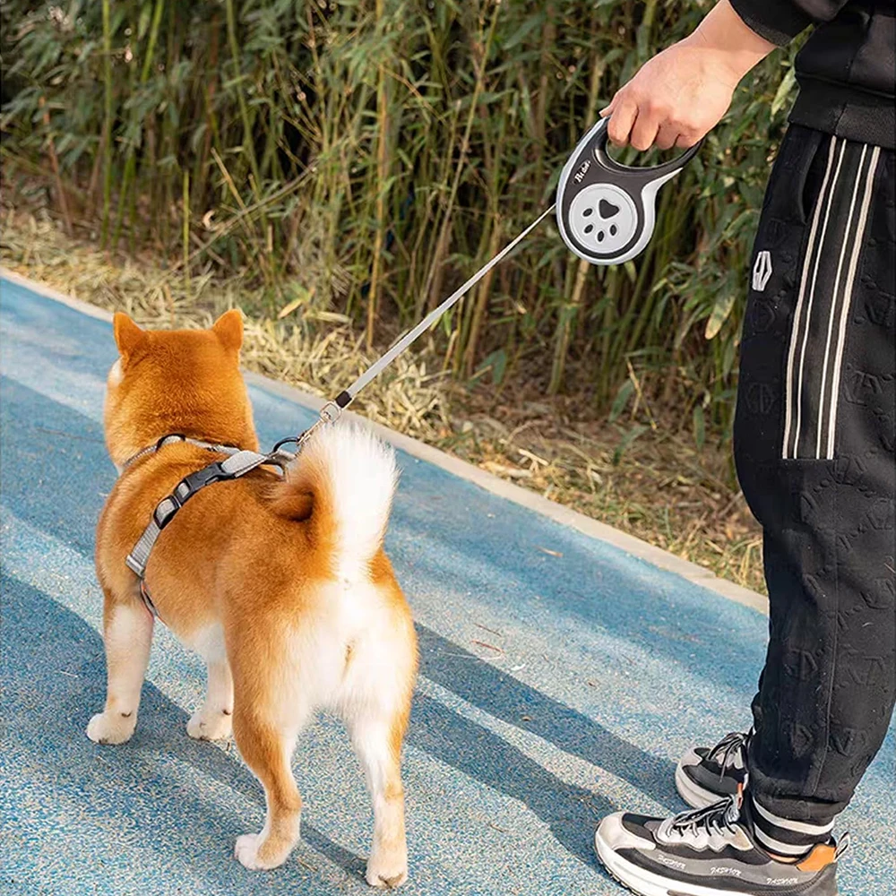 3/5 متر النايلون الكلب المقود التلقائي قابل للسحب دائم القط الرصاص تمديد جرو المشي الجري الجر الروليت للكلاب الصغيرة