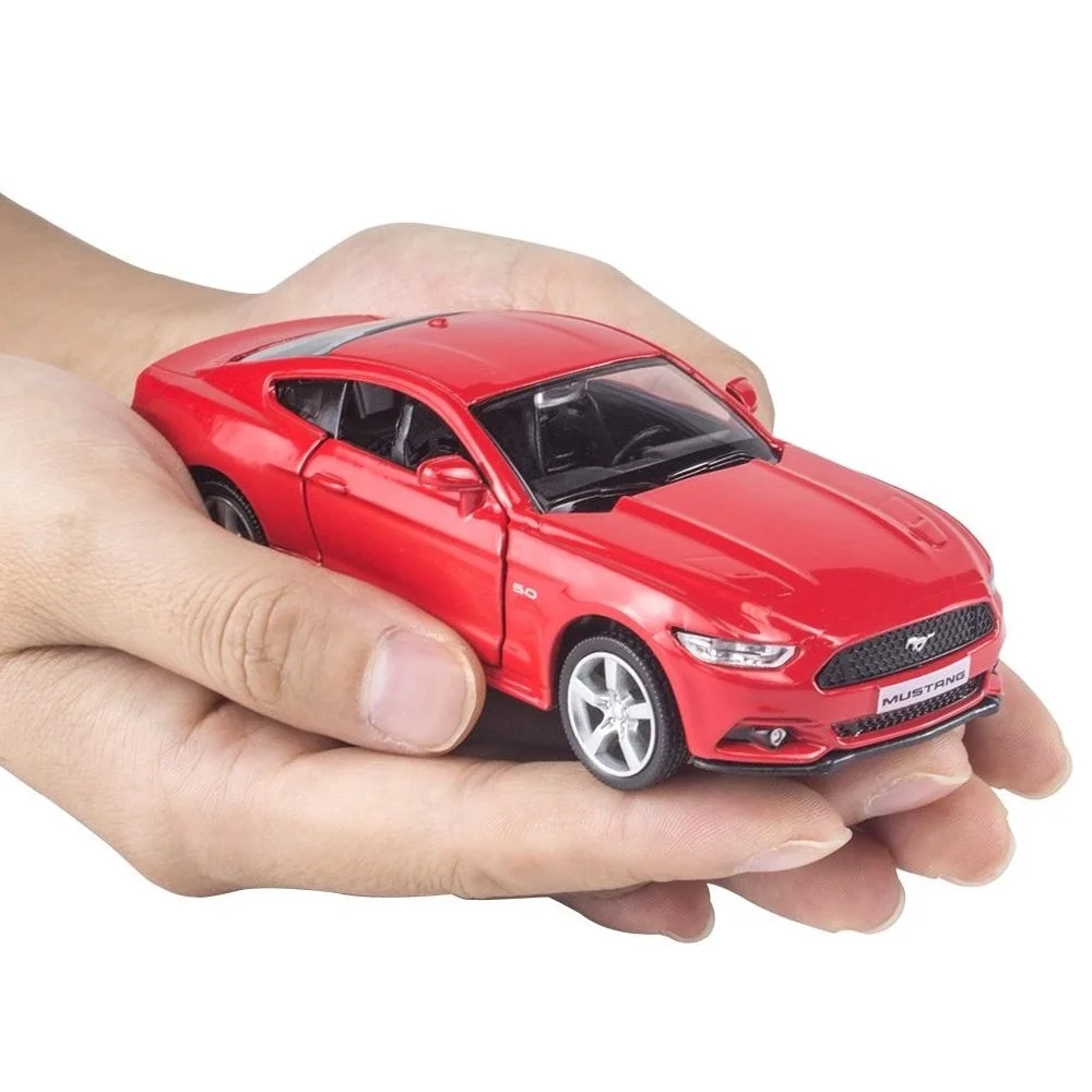 Ford Mustang GT 2015 Supercar Simulation Diecasts & Toy Vehicles Pull Back & Doors Open RMZ city 1:36 Alloy Collection Model Car