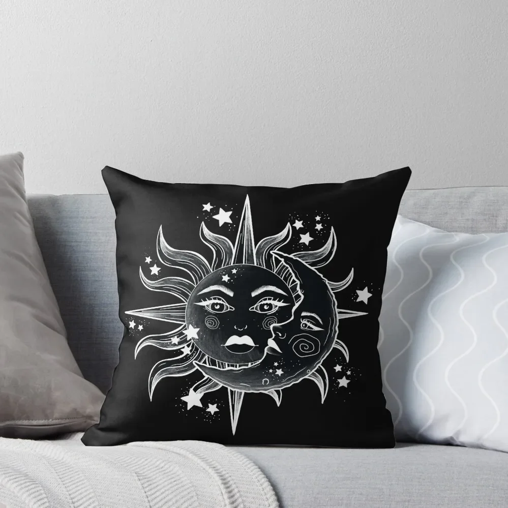 

Sun and Moon Throw Pillow Cushions Rectangular Cushion Cover pillow