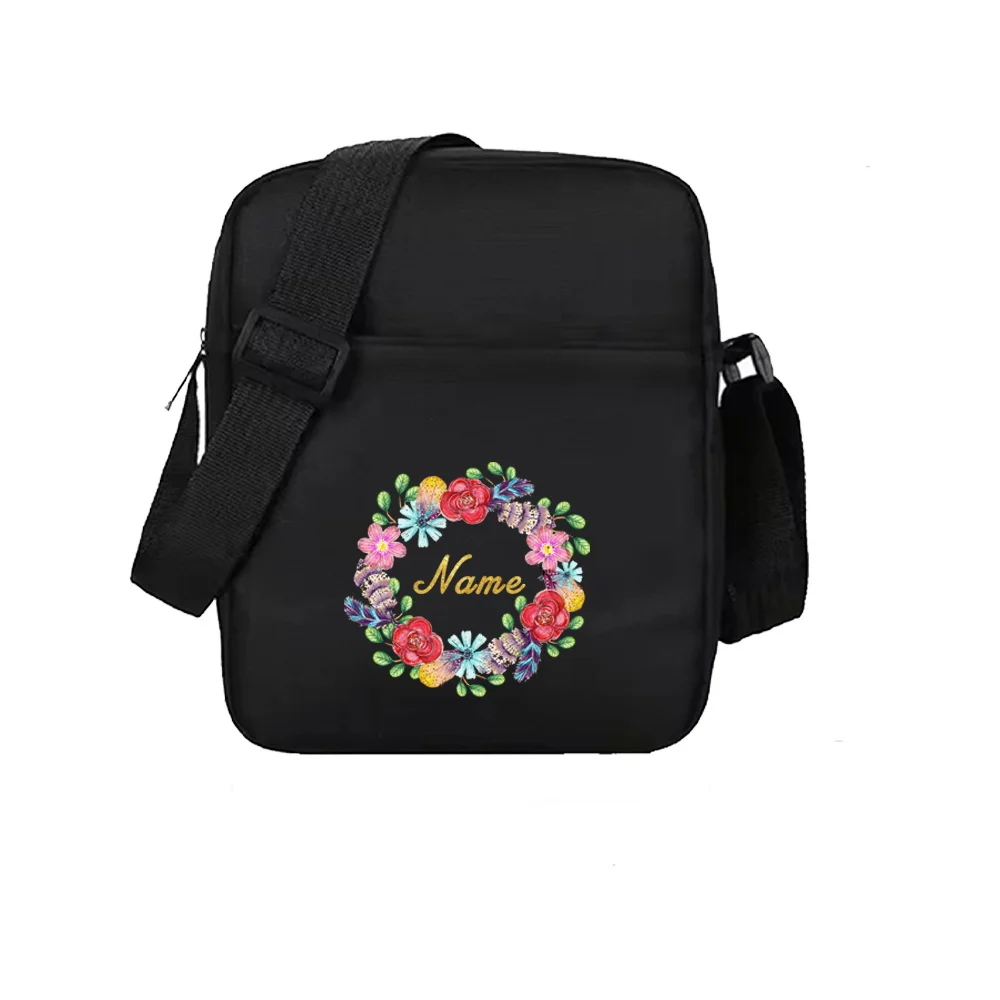 Personalized Customization Name Men's and Women's Crossbody Bag Shoulder Bag Outdoor Travel Waterproof Storage Bag Handbag