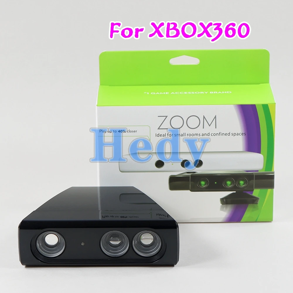 1 Buah untuk XBOX 360 XBOX360 Sensor Kinect Zoom Hitam Baru Lensa Pengurangan Rentang Putar Adaptor Universal Sudut Lebar Zoom Super