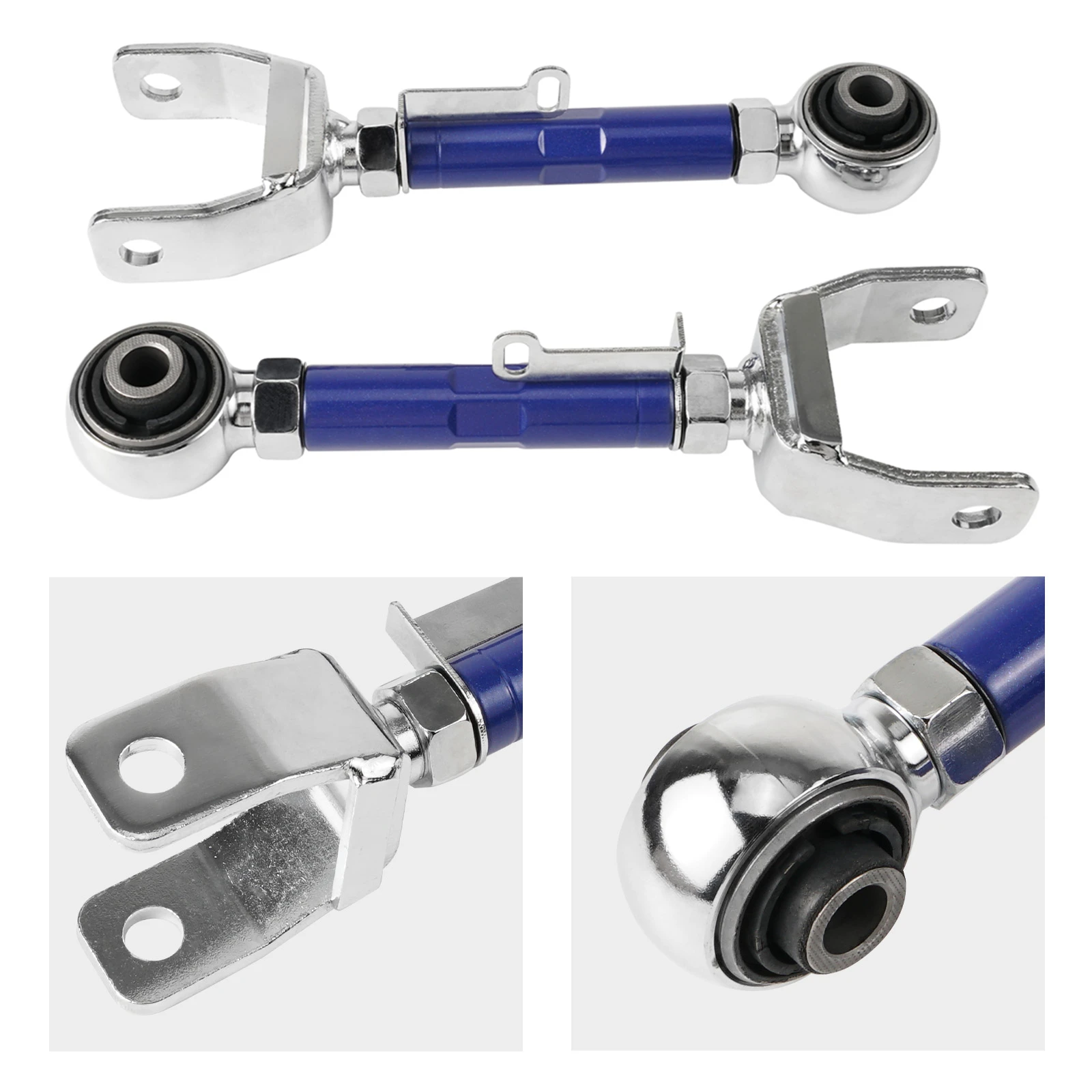 

BEVINSEE Adjustable Rear Upper Camber Arms Kit for Tesla Model Y AWD,Performance, for Tesla Model 3 RWD,Dual Motor,Performance