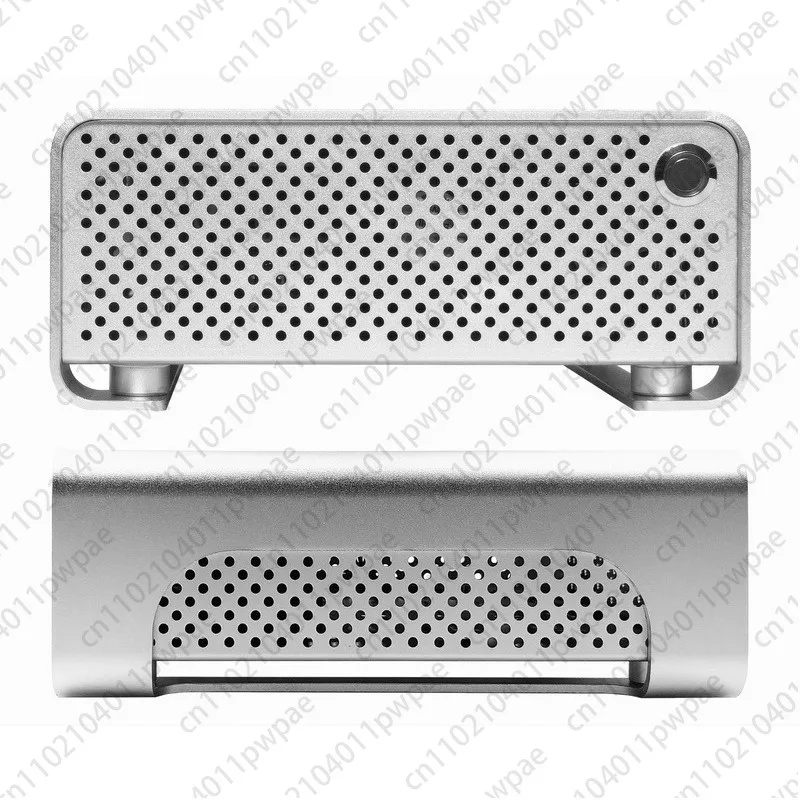 هيكل ITX صغير من الألومنيوم بالكامل مزود طاقة DC-ATX يمكنك صنعه بنفسك لسطح المكتب بتصميم أفقي فائق النحافة ورسومات متكاملة حافظة كمبيوتر صغير