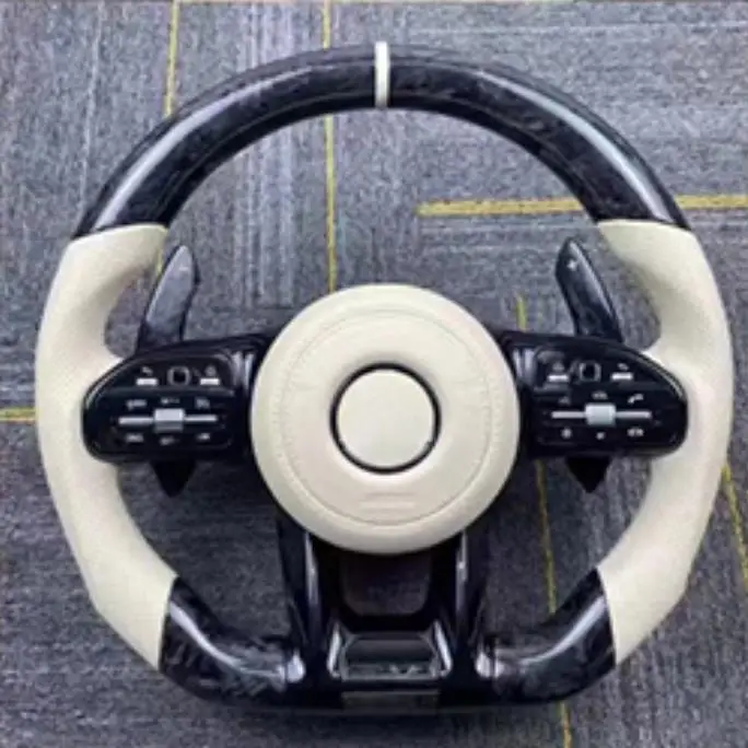 with LED RPM Shift Light Led Steering Wheel Kit Durable Car Accessories Custom Steering Wheel Carbon Fiber Steering Wheel for Be