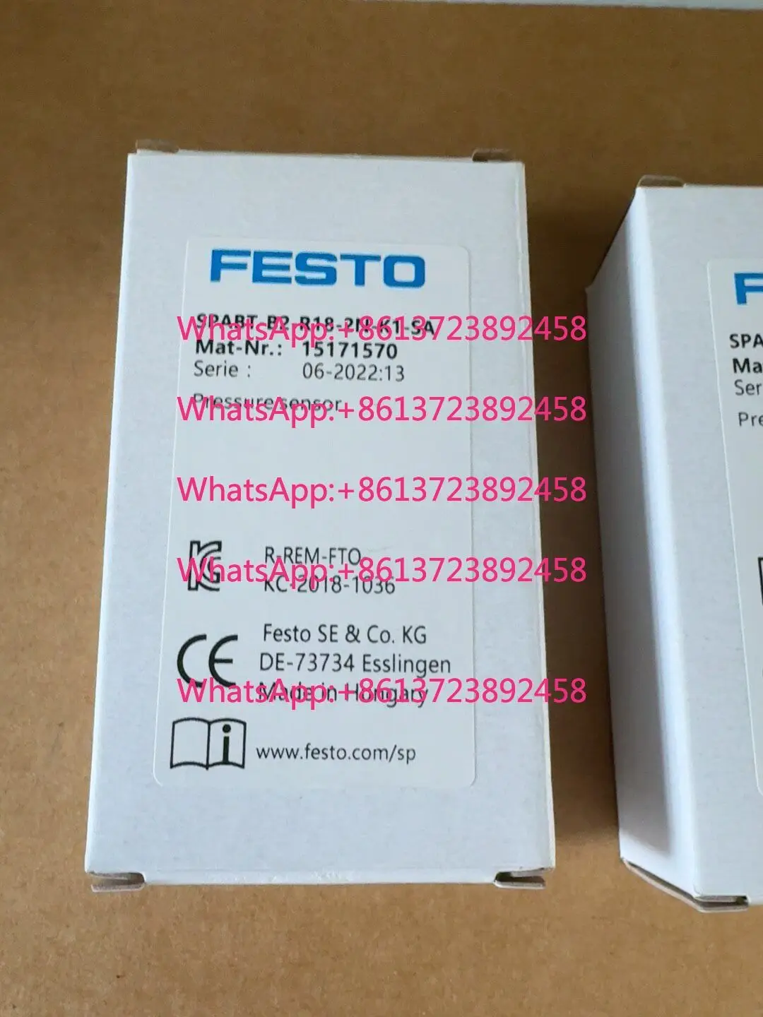FESTO Festo pressure sensor SPABT-B2-R18-2N-K1-SA 15171570