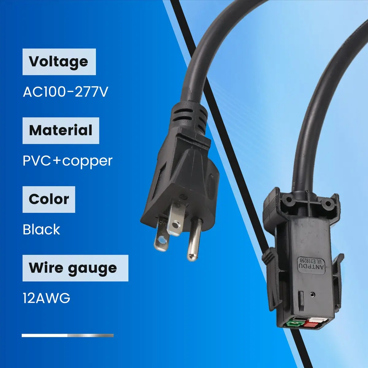 (A23G) P13 for Anderson Plug Power Cord Suitable for S21, S21XP, S21pro, S19j XP, KS5, KS5pro Miner Power Cable US Plug