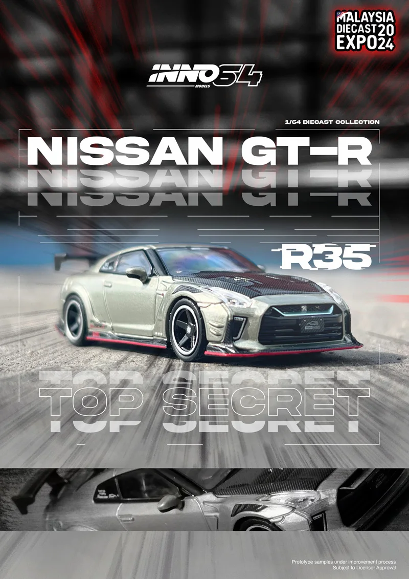 INNO64 MODELS Malaysia Limited Edition 1:64 nissan skyline gtr R34 R35 top secret mazda RX-7 car model