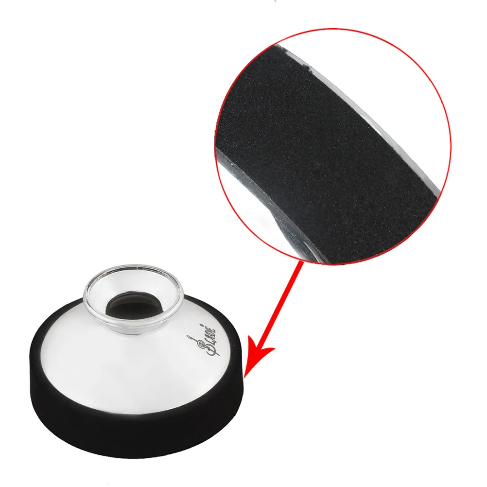 Alto Saxophone Mute Lightweight ABS Professional Mute Reduce Sound Practice Without Disturbing Others Silver Saxophone