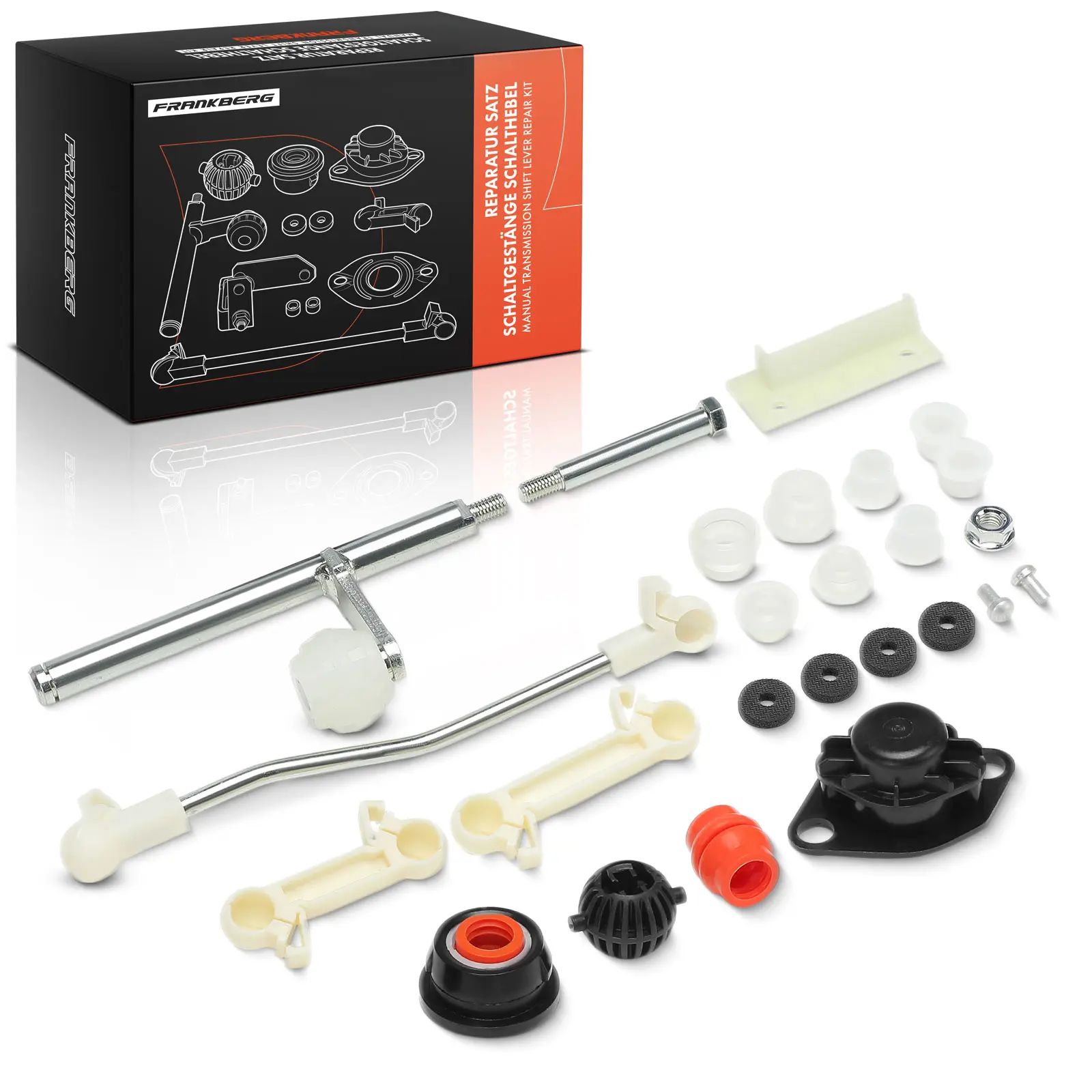 Frankberg 1x reparatie Staz versnellingspook voor VW Golf II 19E 1G1 Jetta II 165 19E 1 G2 191711067 V10-3115 171711166 191711173