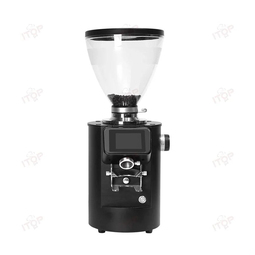 

Multifunctional Digital 83mm Electric Coffee Grinder Machine Titanium Plated Flat Burr For Sales Espresso Coffee Bean Grinder