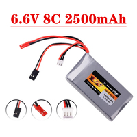 Upgraded 2S 6.6V 8C 2500mah Lipo Battery For Futaba 14SG 16SZ 18SZ 4PLS T6K RC Radio M Remote Control Part JST 6.6V Battery