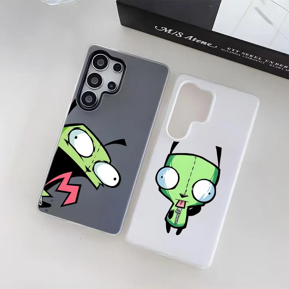 Anime Gir I-invader Zim Phone Case For Samsung Galaxy S25 S24 S22 S23 Ultra S21 S20 Plus Frosted Jelly Shockproof Soft Cover
