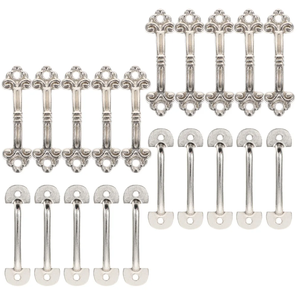 

1 Set Bronze Mini Pull Handles Zinc Alloy Cabinet Knobs For Kitchen Wardrobe Cupboard Drawer Hardware Decorative Pulls