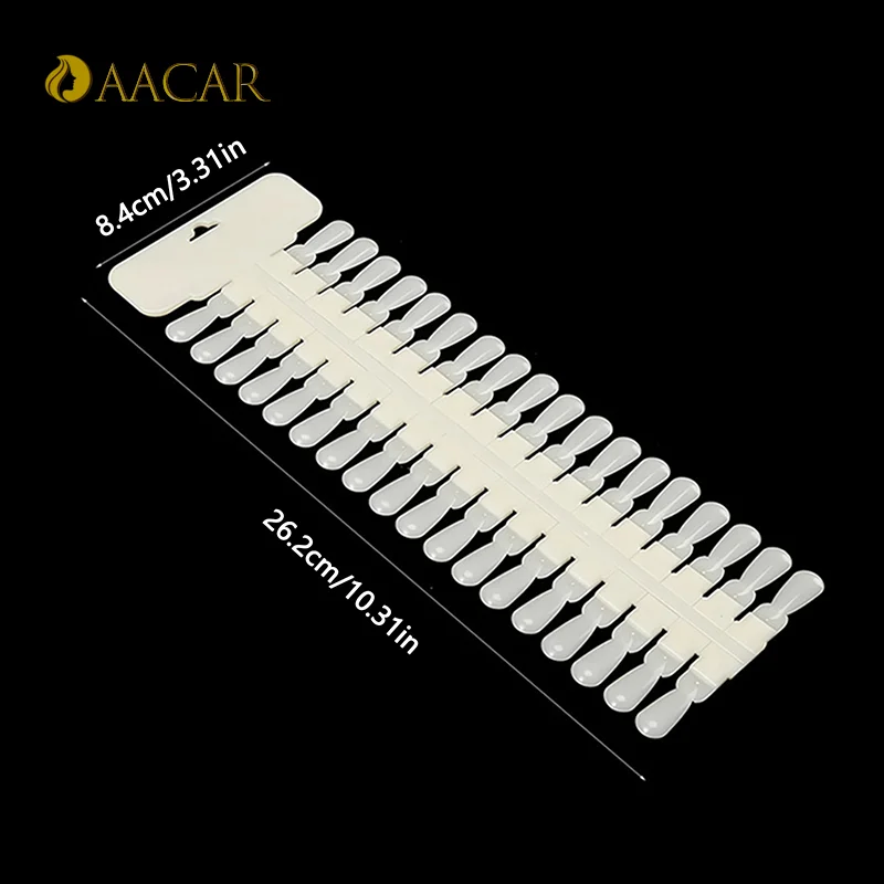 عرض فني للأظافر قابل للإزالة، بطاقة ألوان شفافة طبيعية، تصميم على شكل دمعة، رف أطراف أظافر صناعية لممارسة طلاء جل الأظافر 36P