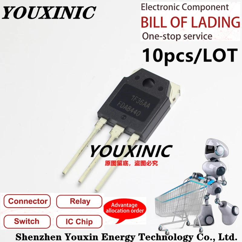 

YOUXINIC 100% новый импортный оригинальный FDA8440 8440 TO-247 N-Channel MOS FET 100A 40V