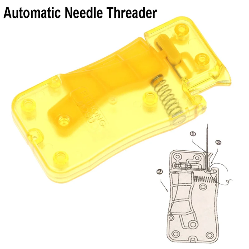 1pc Automatic Needle Threader Hand Sewing Needle Threader Stitch Insertion Sewing Tool Accessories DIY Home Hand Machine Sewing