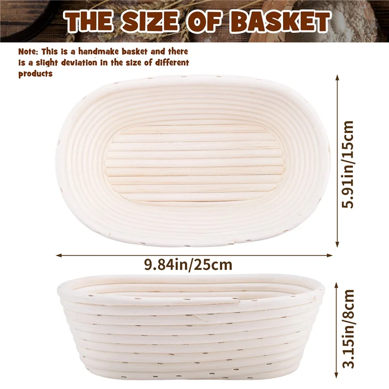 Oval Ekmek Mayalama Sepeti, El - Proofing Basket Banneton incelemesi ve fiyatı