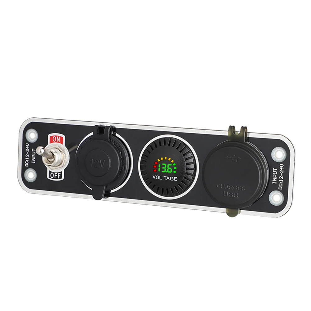 

Светодиодный вольтметр быстрая установка ABS панель Usb Автомобильное зарядное устройство простое в использовании Быстрая установка Usb Автомобильное зарядное устройство
