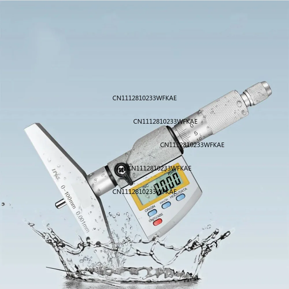IP65 waterproof digital depth micrometer head, micrometer head, micrometer