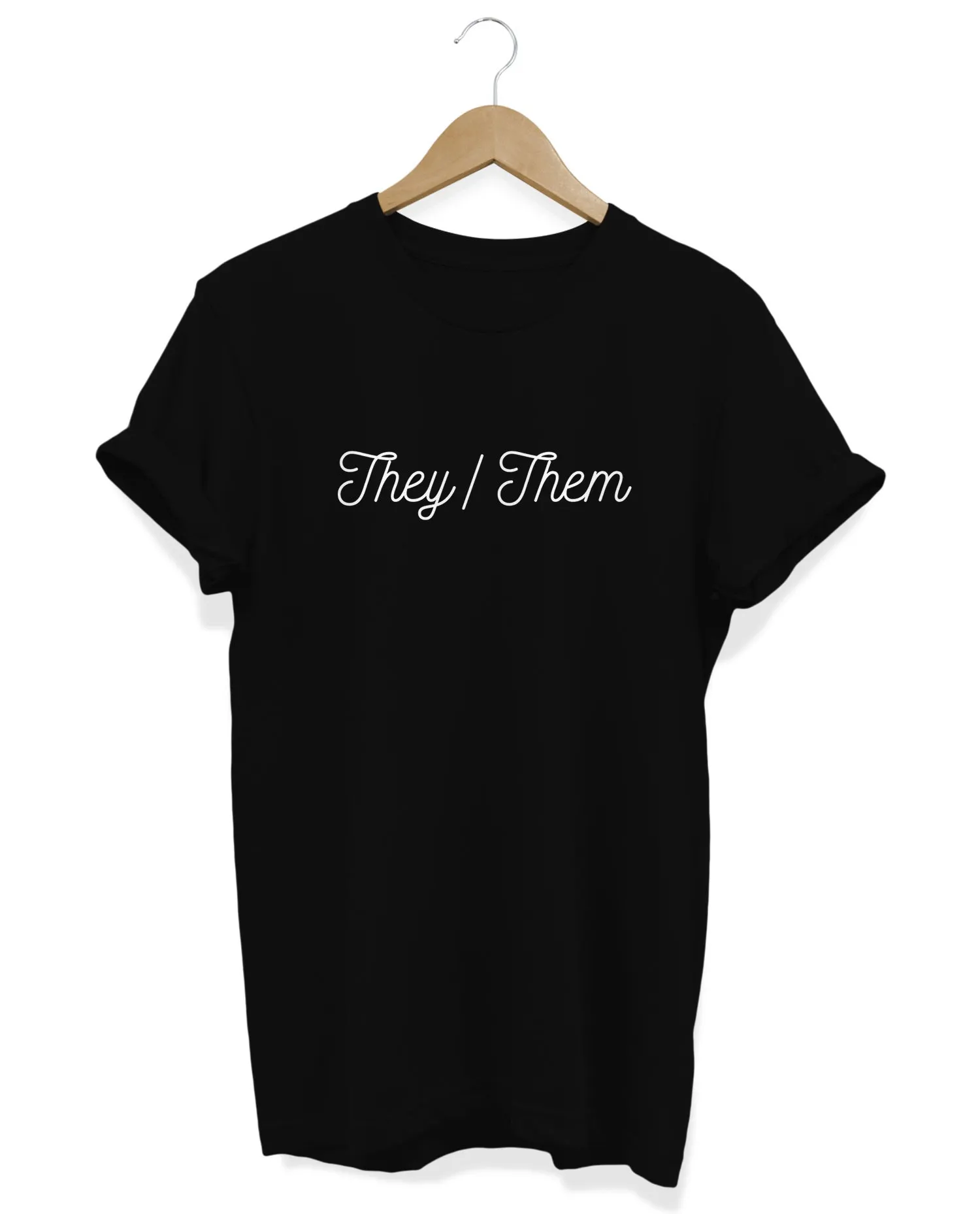 They Them Pronouns T Shirt Queer Transgender Love is Top Gay Equality s LGBTQ Clothing