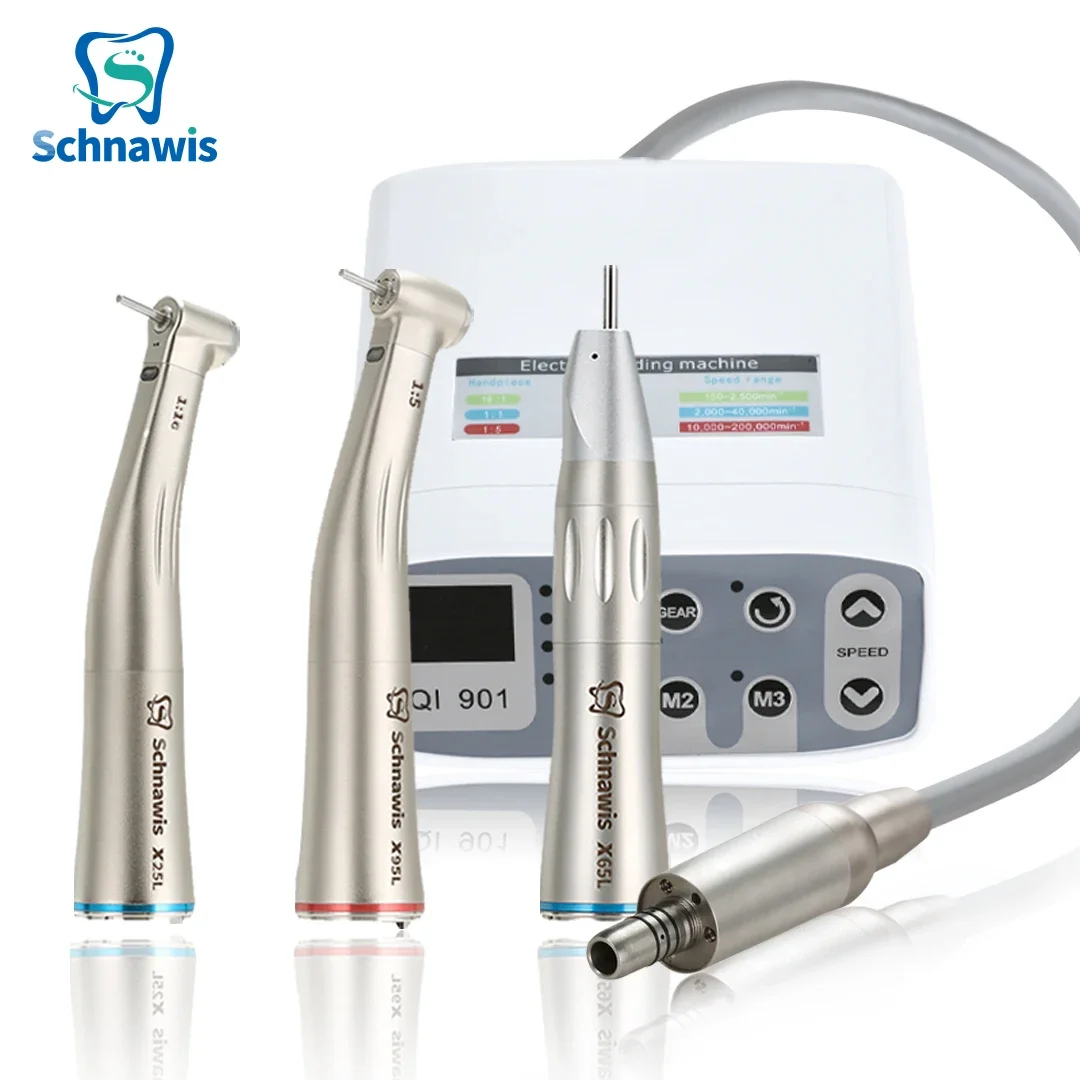 

Dental Brushless LED Micro Motor Electric Grading Machine Internal Water Spray E-type Contra Angle Handpiece Clinical Equipment