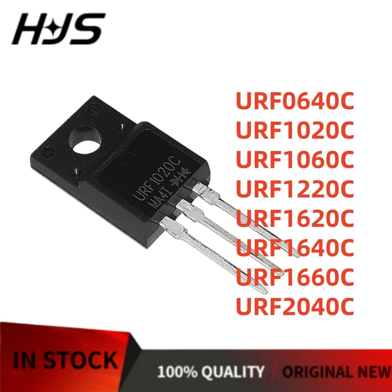 10/PCS NEW URF0640C URF1220C URF1020C URF1620C TO-220F URF1640C URF1660C URF1060C URF2040C Fast Recovery Rectifier Diode