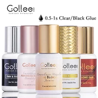 Gollee 1s adhesivo para pestañas secas, fragancia Floral mixta, pegamento para extensión de pestañas con pegamento Bonder, acelerador de pestañas, unión impermeable