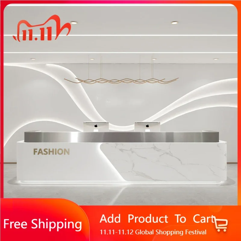 

Beauty Restaurant Tables Lectern Office Desk Front Church Pulpit Retail Checkout Cashier Executive Mostrador Trendy Furniture