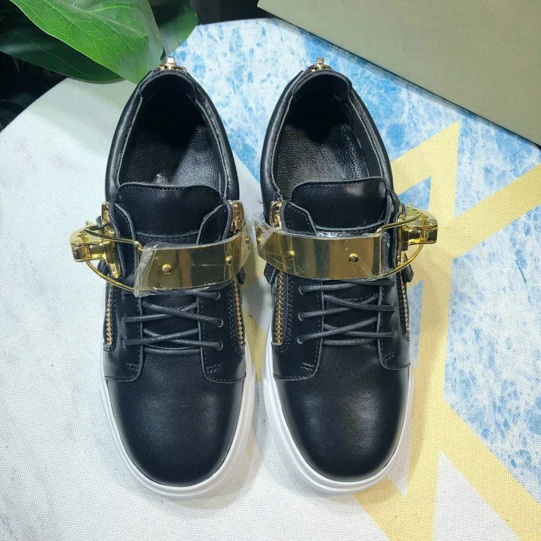 موضة جديدة أحذية رياضية كاجوال للرجال العلامة التجارية مصمم النساء أحذية التنس الفاخرة الجلد الحقيقي GZ المتسكعون أحذية رياضية 35-48 G0977 #3