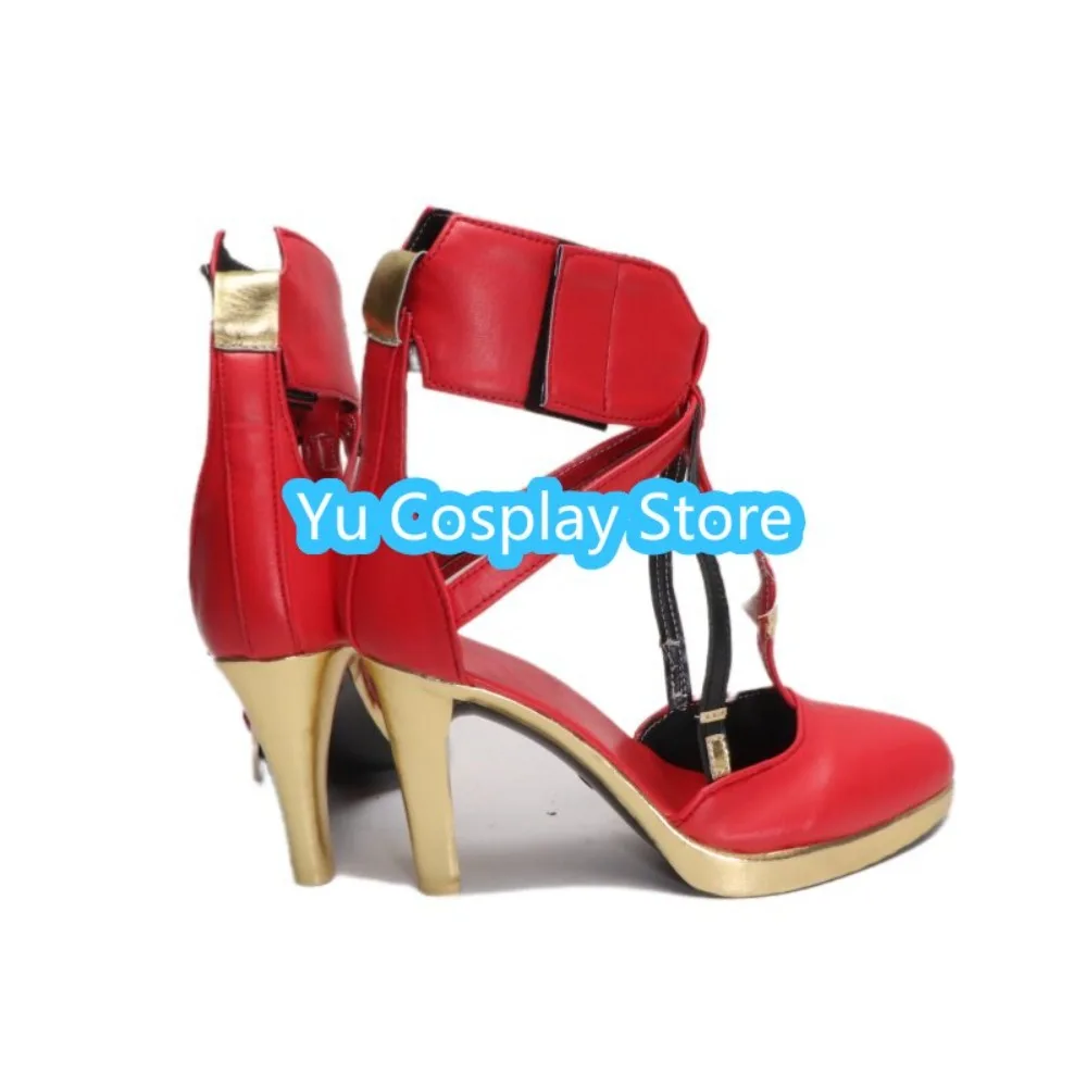 Yu Cosplay Store Game Whistling Waves Phrolova Role Playing Shoes Women's Custom High Heel Boots Halloween Party Set Shoes