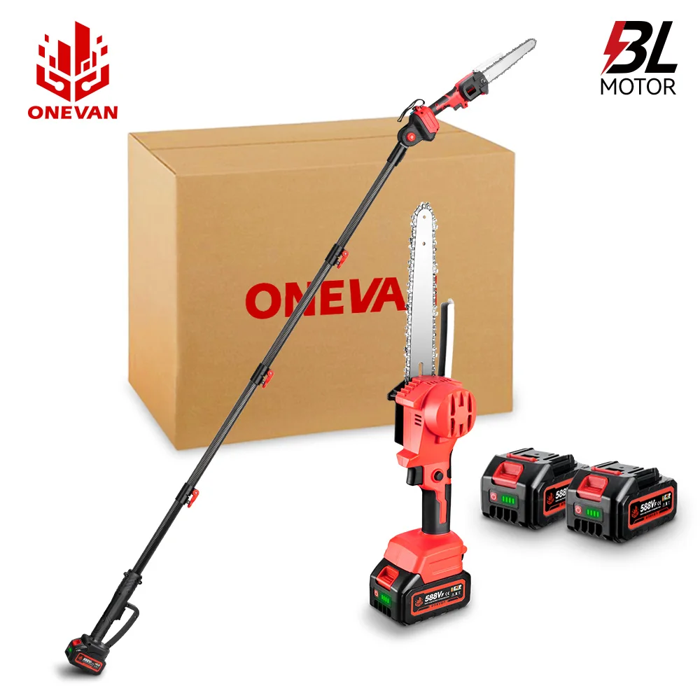 4500W Brushless Pole Electric Saw Telescoping 2.25m Cordless Chainsaw High Branch Pruner Garden Tool For Makita 18v Battery