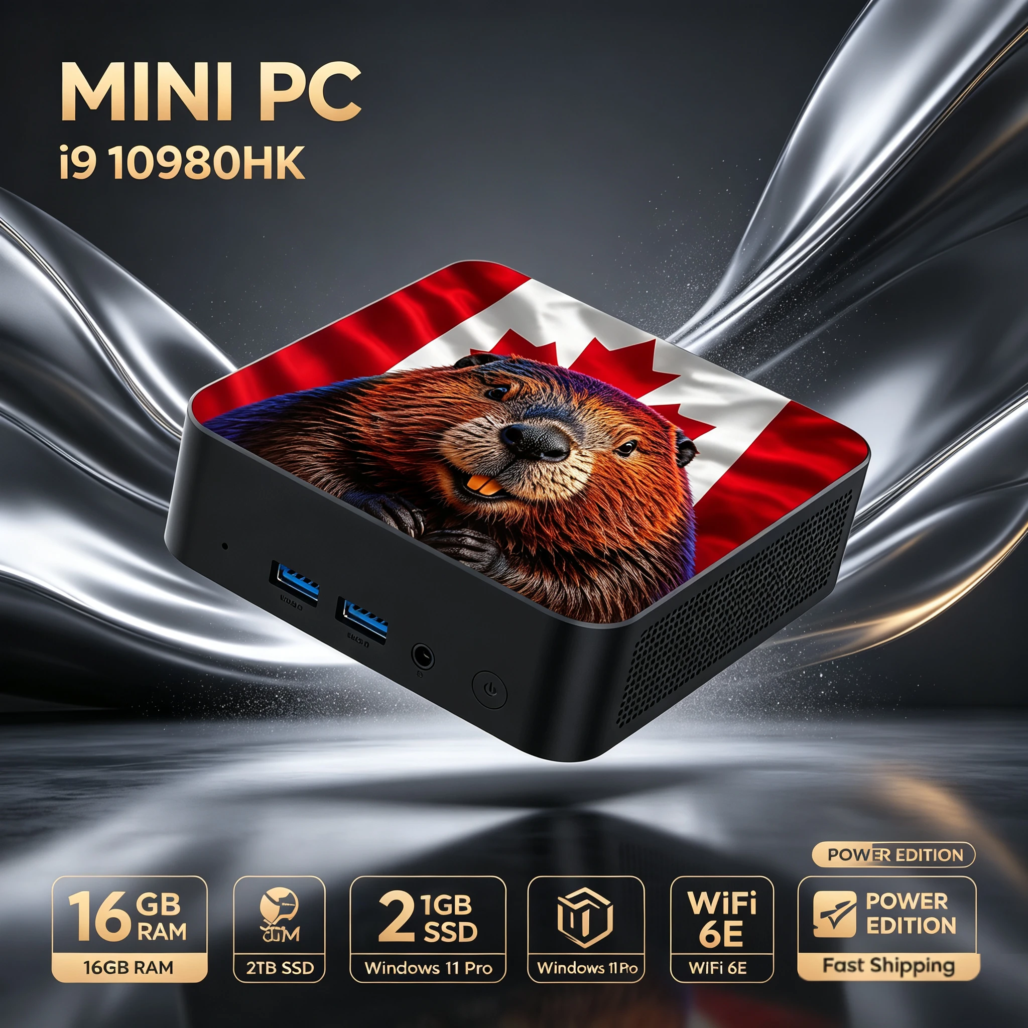 Pc Gaming Ultra - 新製品2026年カナダ国旗デザイン超小型PC Core i9-10980HK 16GB RAM 2TB