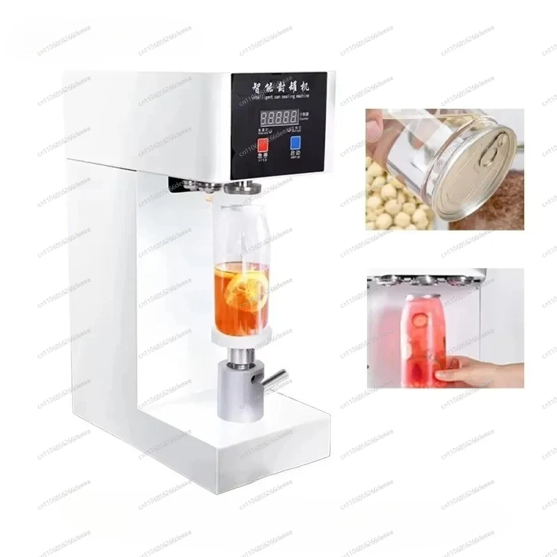 

Автоматическая машина для запечатывания банок с напитками для кафе, работающая с алюминиевыми банками для молочного чая, пива и колы