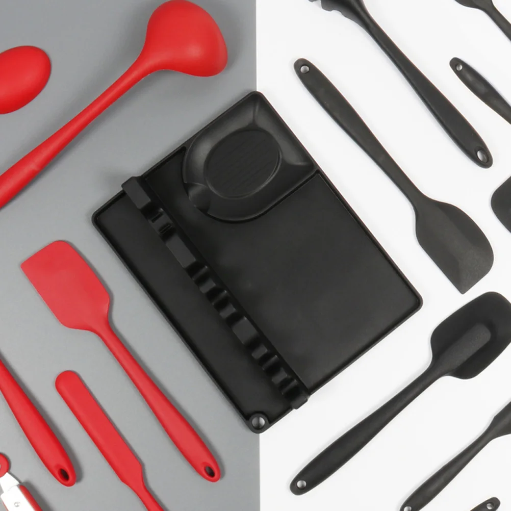 

1 pc Silicone Spoon Tray Anti-Scald Ladle Storage Rack Multipurpose Kitchen Utensil Holder Spatula Soup Spoon Rest Cutlery