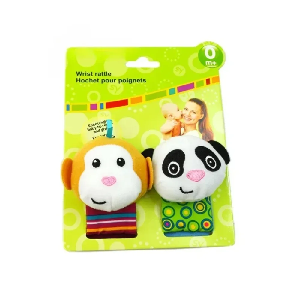 New Baby Drummer Toy Cute Plush Animal Wrist Drummer Foot Search Socks 0-24 Months Male Baby Girl Newborn Gift