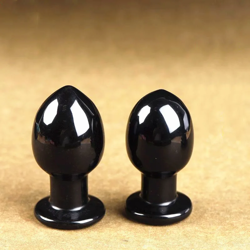 

80mm Natural crystal obsidian bulb cone decoration