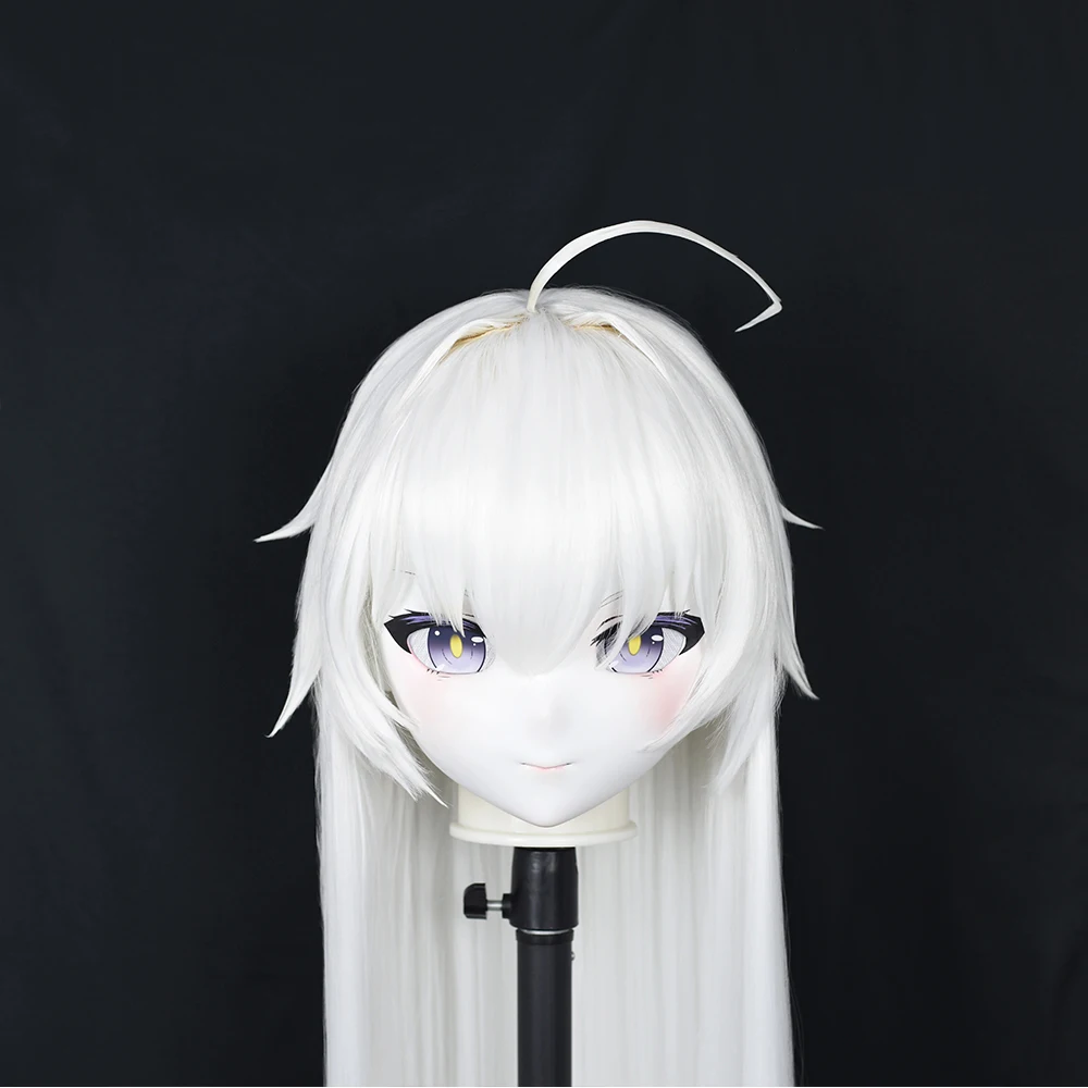 (MEO0369) Customize Handmade Full Head Lockable Crossdress Male to Female Japanese Cartoon Anime Game Character Kigurumi Mask