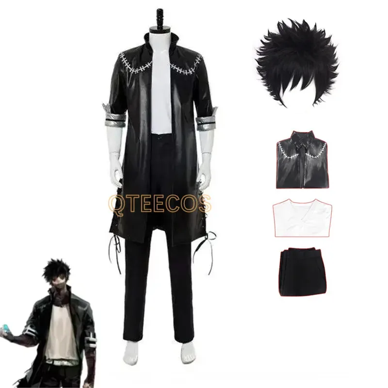 Aa124LQMy Hero Academy Dabi disfraz de Cosplay ropa disfraces de Anime gabardina pantalones conjunto completo trajes de fiesta de Halloween