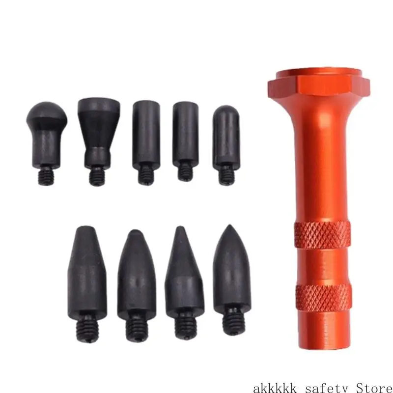 

XXFF ручка для удаления вмятин на автомобиле, профессиональный металлический наконечник, съемный дизайн, эргономичная ручка, для