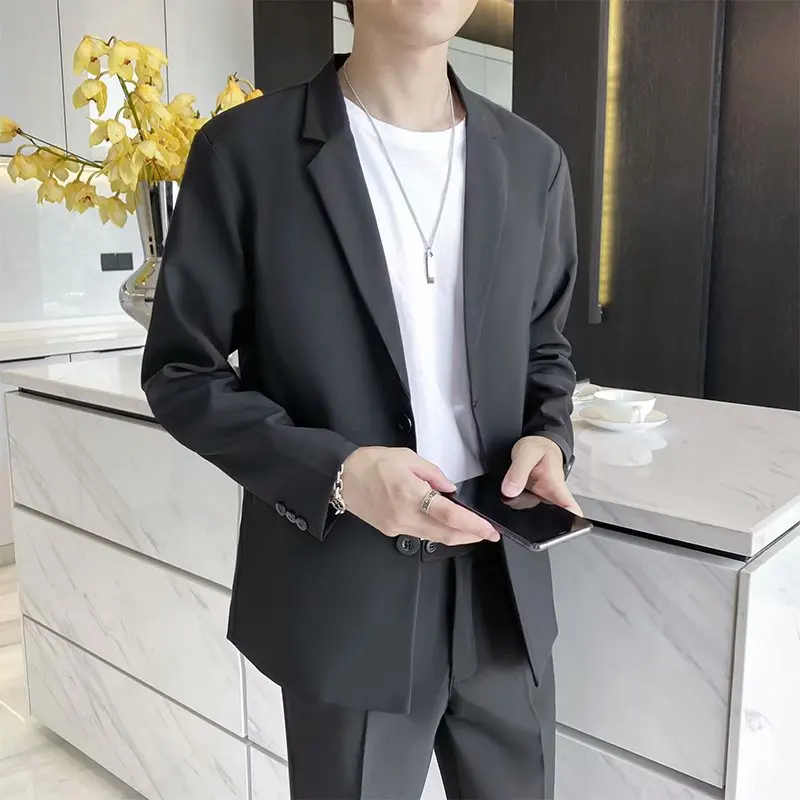 D1001 Spring tide Korean version of the dress best man business formal wear light mature jacket loose casual suit men's tops