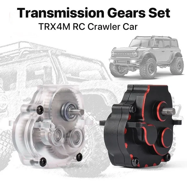 

Gearbox assembly gear bearing kit for Traxxas 1/18 Trx4m TRX4-M RC Car Metal Upgrade OP Accessories Parts
