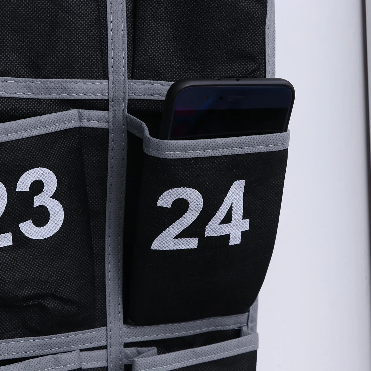 

30 Pockets Cell Phone Hanging Bag Sturdy Fabric Door ganizer Chart Wall Storage Pouch Numbered Ideal Dormitory Classroom Office