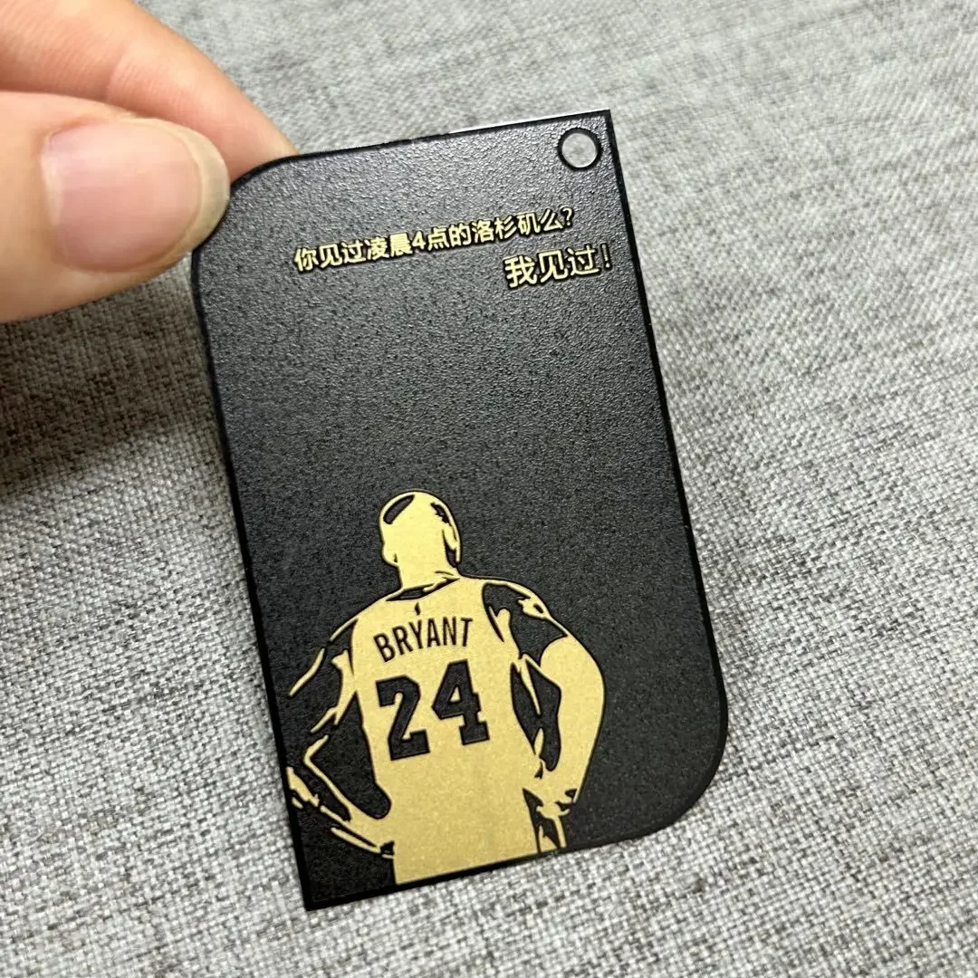 Stainless Steel Aluminum Luxury Metal Playing Cards Black Blank