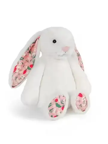 Bonnie Rabbit Plush Toy with Floral Ears Kawaii Stuffed Doll Soft Sofa Cushion Kids Birthday Gift Room Decor