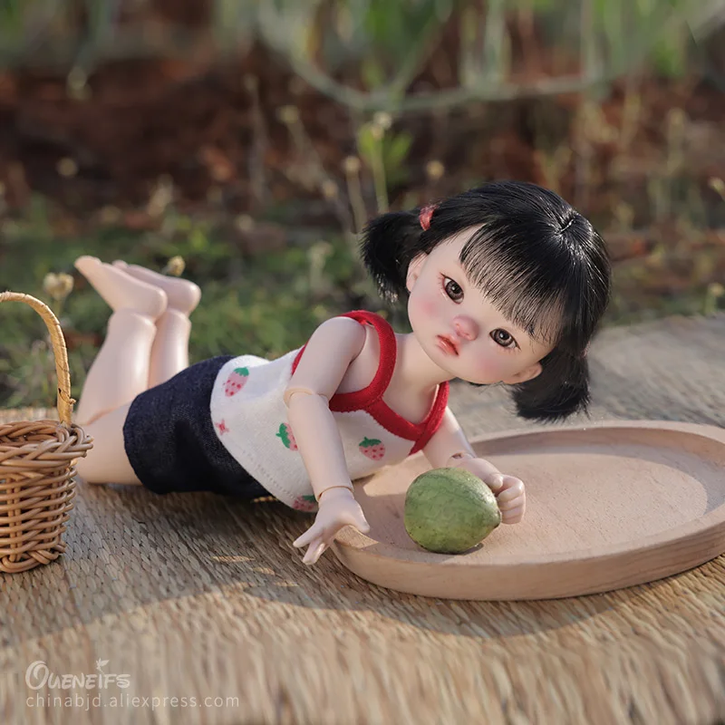 Shuga Fairy 1/6 Wandy The Straw Hats Girl Cute Dundun Body For Summer BJD Elvish Friend OF Your Home Ball Jointed Dolls