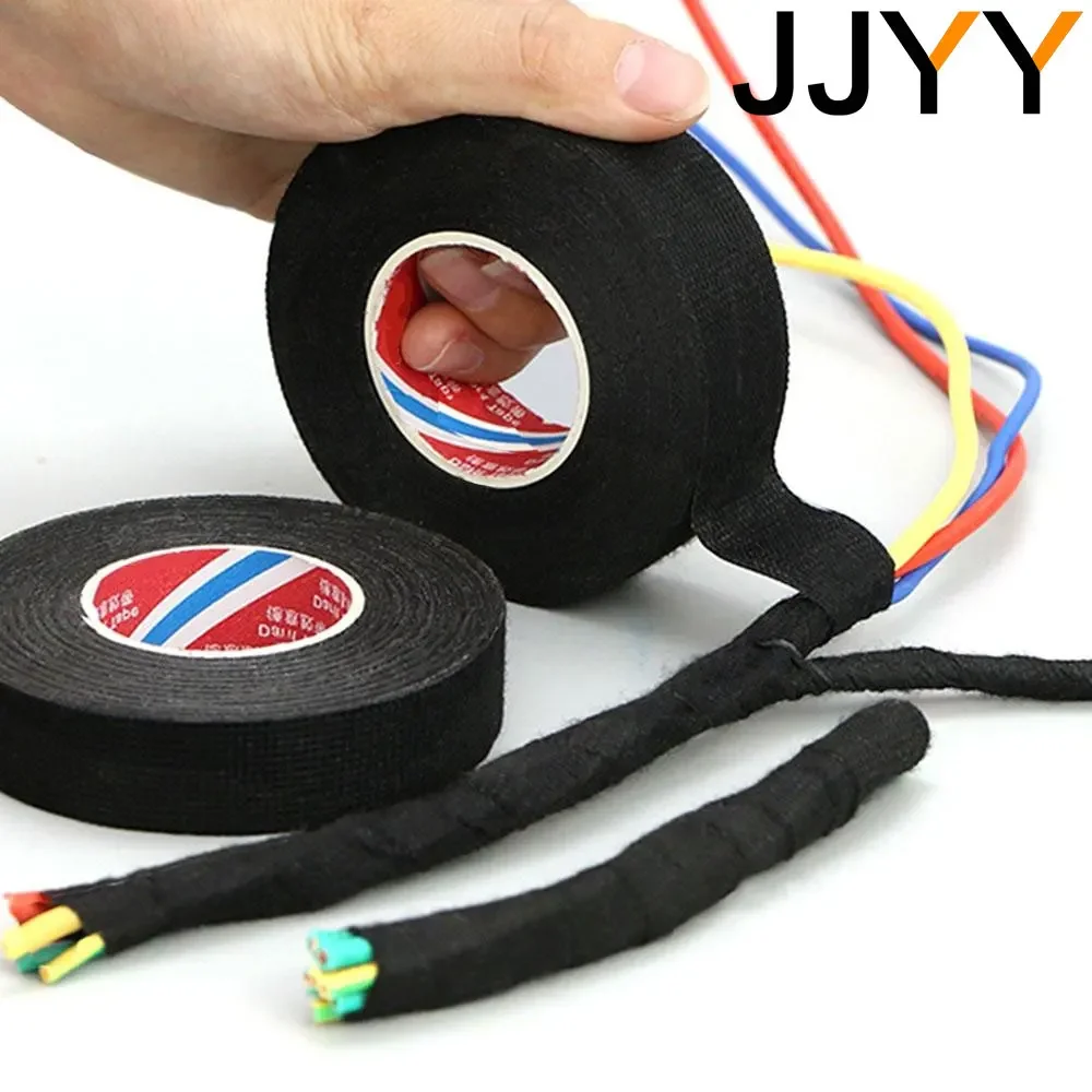 JJYY New Width 15mm*15M Electrical Insulation Tape Heat-resistant Wiring Harness PET Bundle Flame Retardant Tape